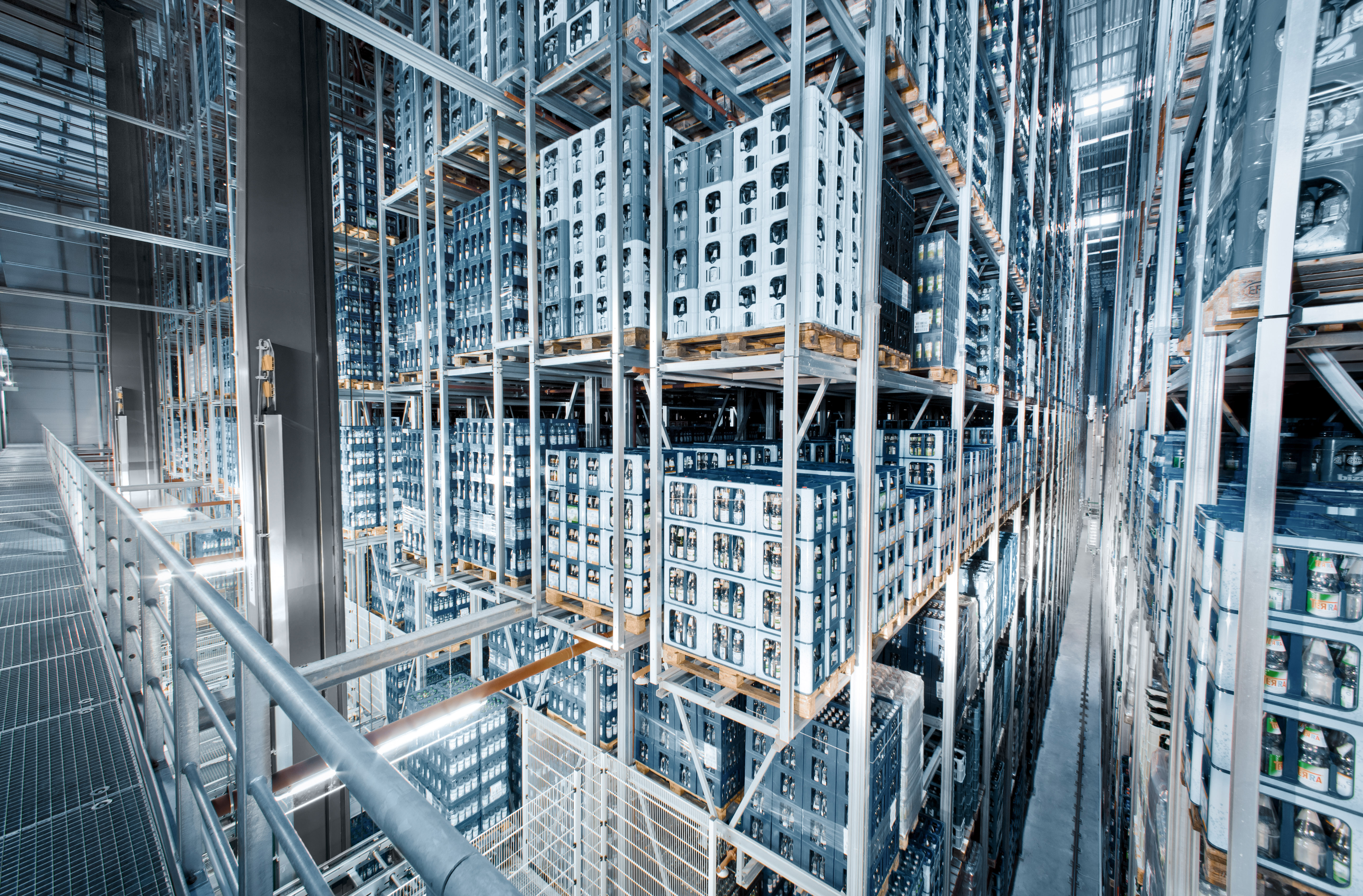 Automatisiertes Palettenlager – Hassia Mineralquellen