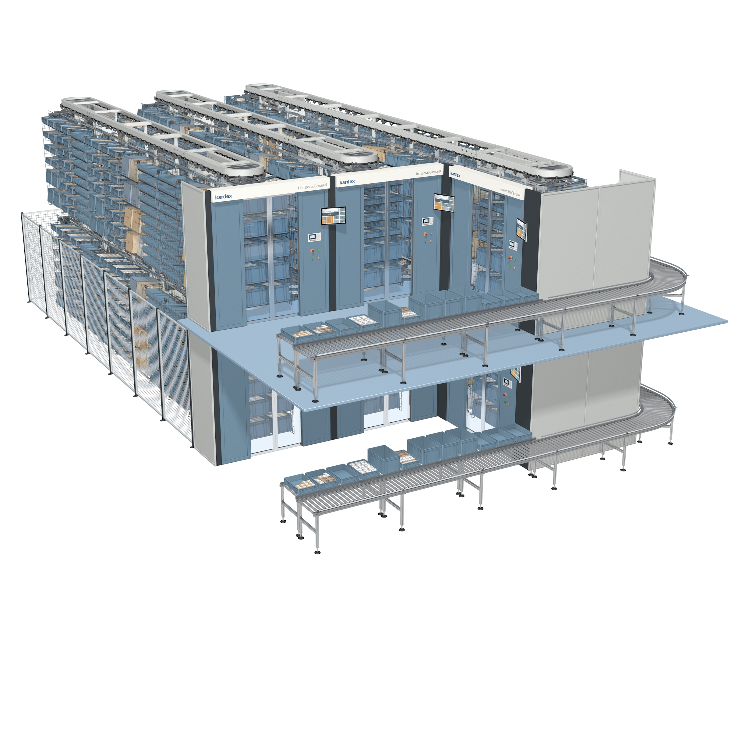 multilevel horizontal carousel