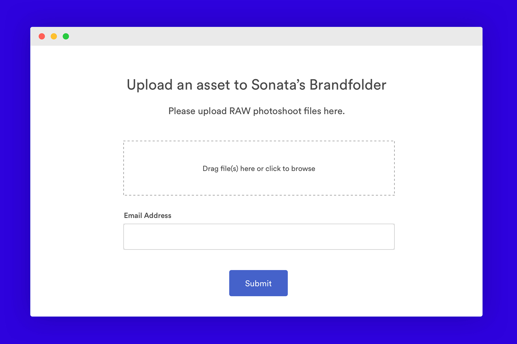 View of guest upload feature in Brandfolder