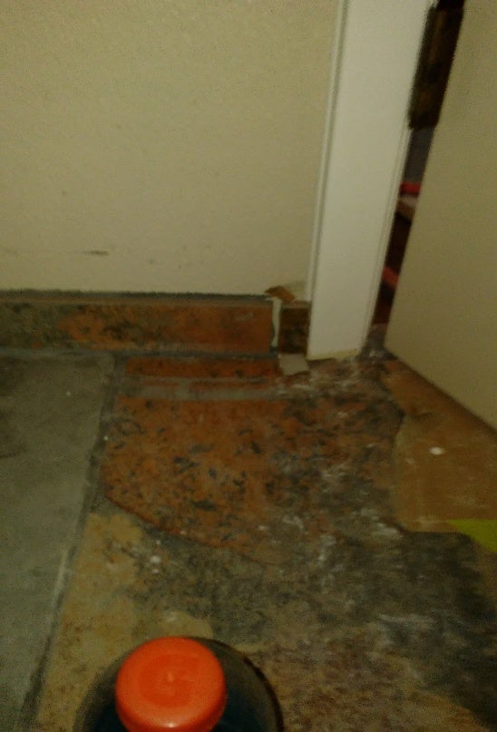 Damaged concrete foundation needing repair