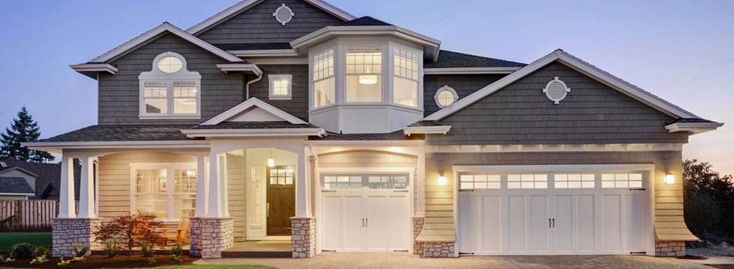 A picture of different architectural styles, such as craftsman, Victorian, and modern homes