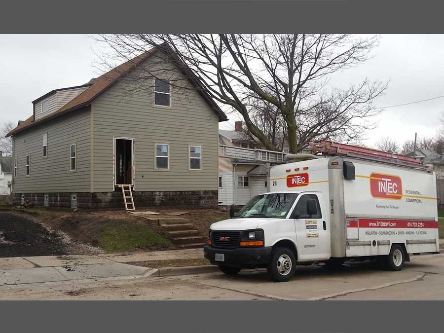 Service Van of Intec, a top insulation company in Milwaukee