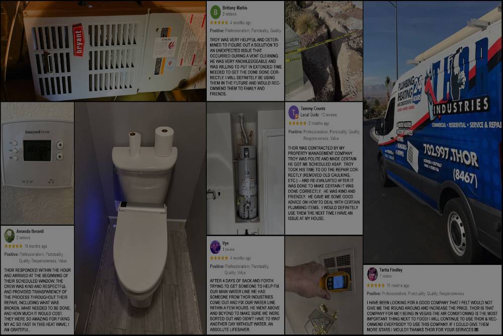 A collage of online review platforms showcasing positive reviews for local toilet repair services