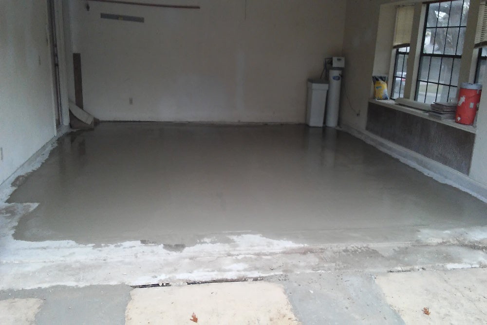 Garage Concrete Slab After Repair