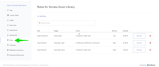 Brandfolder asset search smart rules function