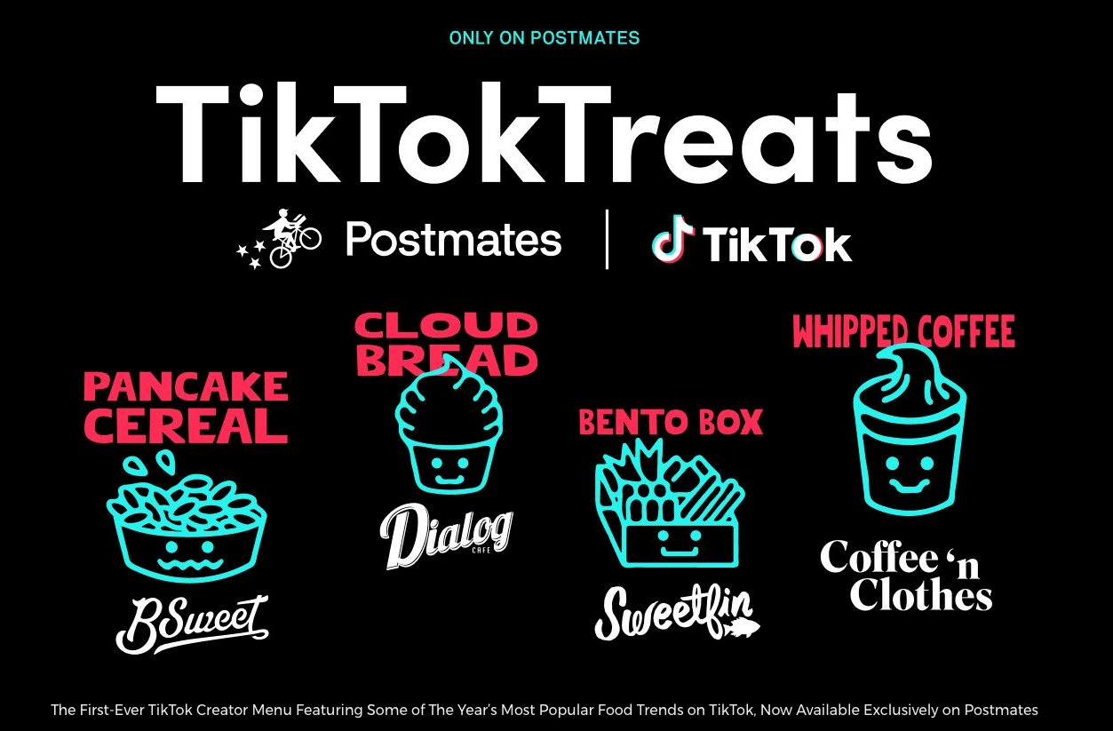 Postmates and TikTok Collaboration