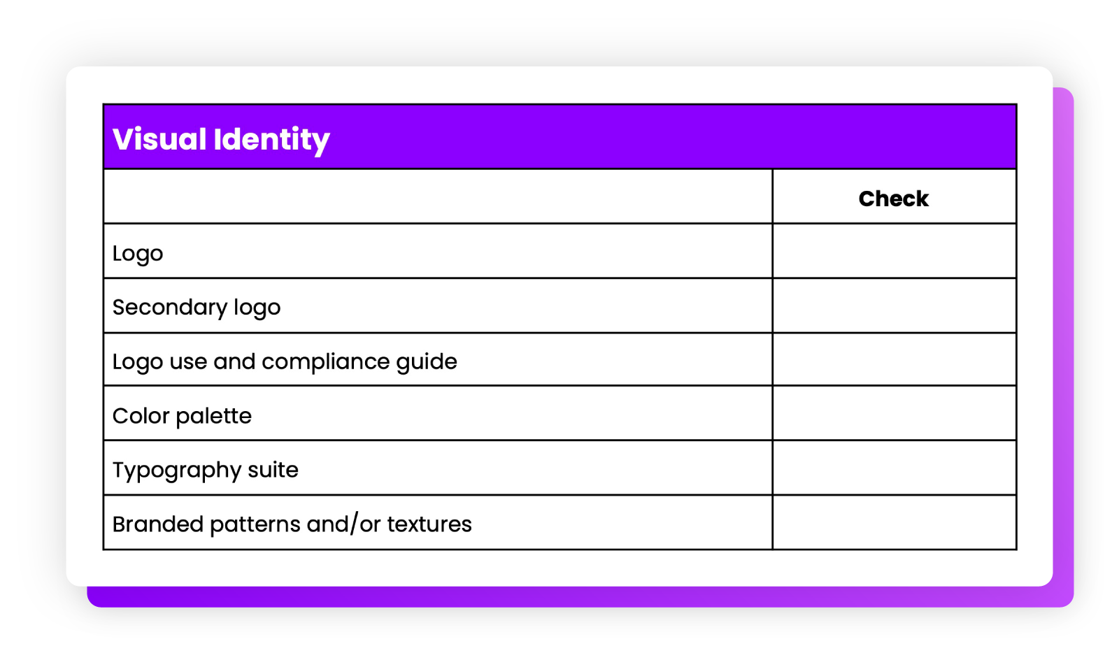 Logo audit template mockup