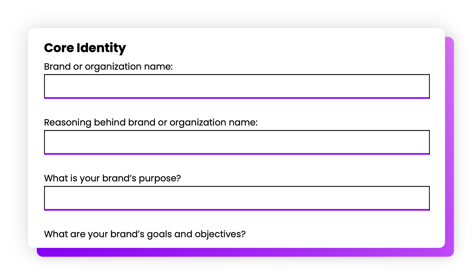 Brand audit template mockup