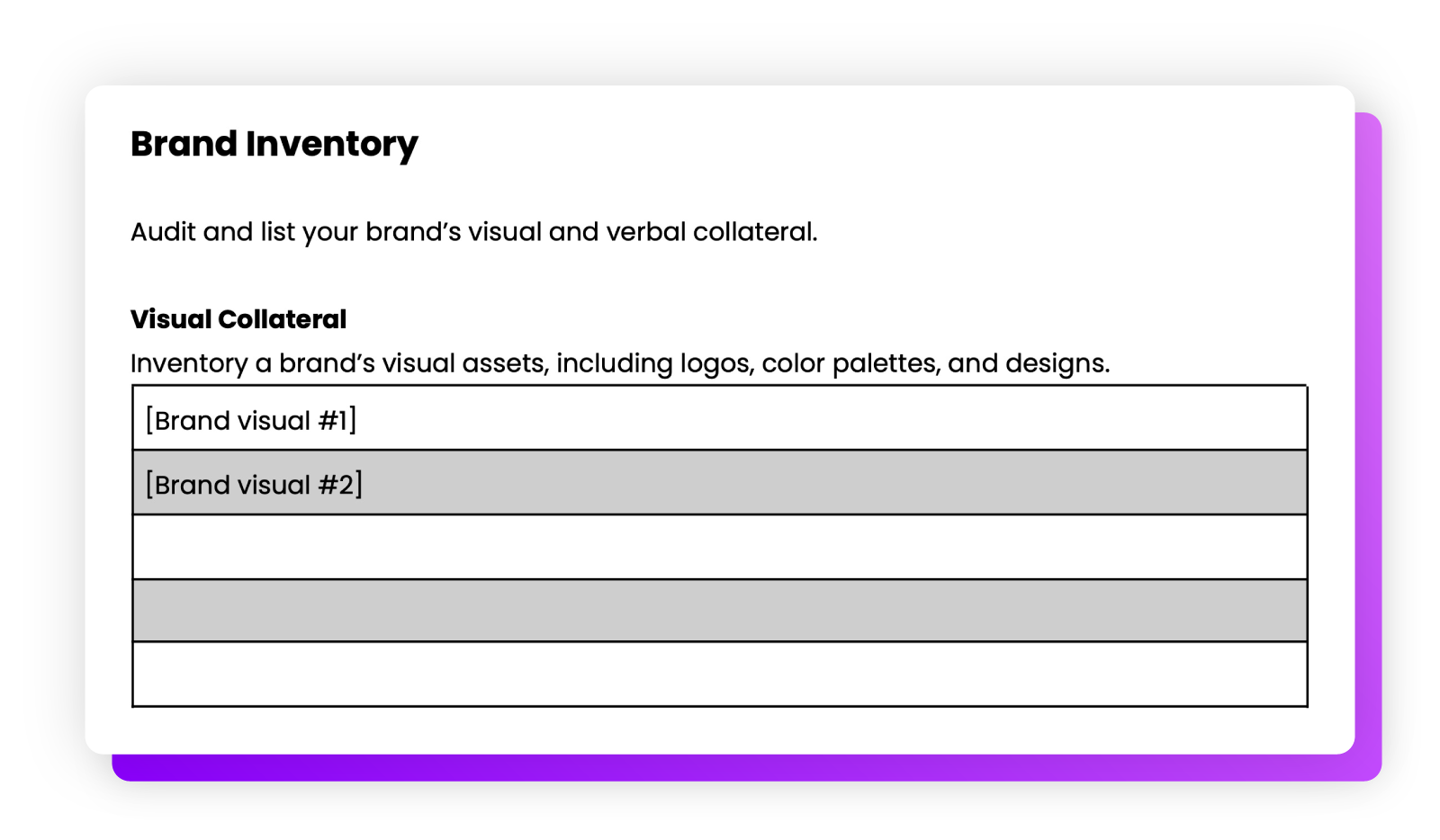 brand audit report template mockup.