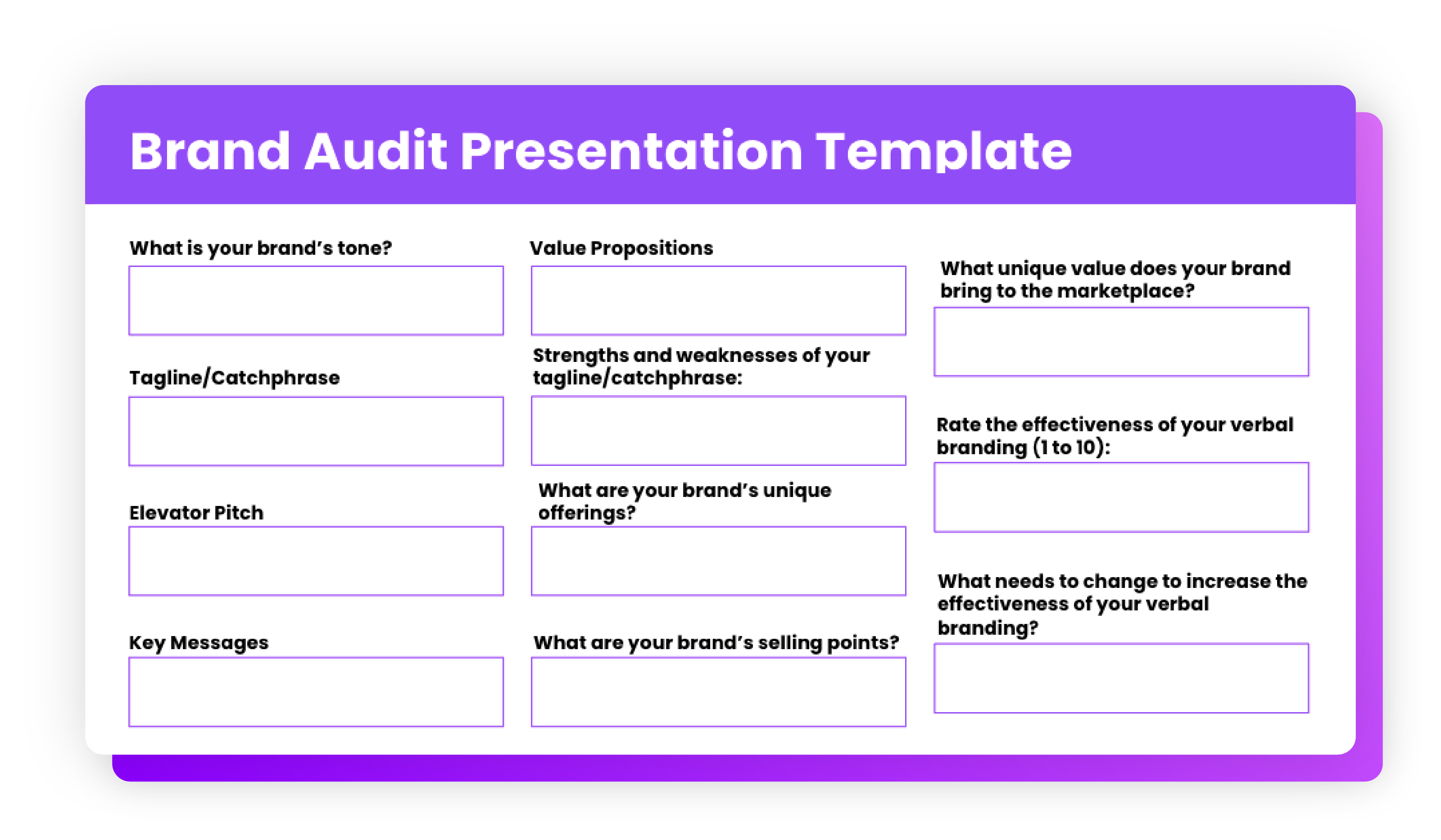 Brand Audit Template: 13 Free Templates How To Conduct One