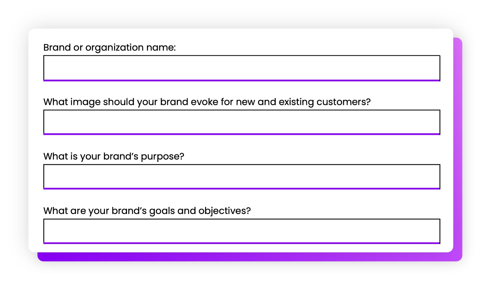 Brand audiences audit template mockup