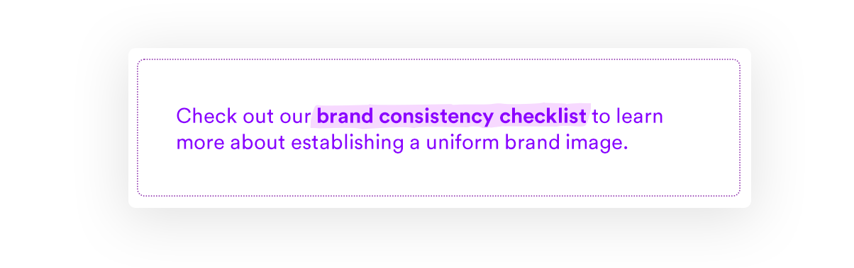 Brand consistency checklist