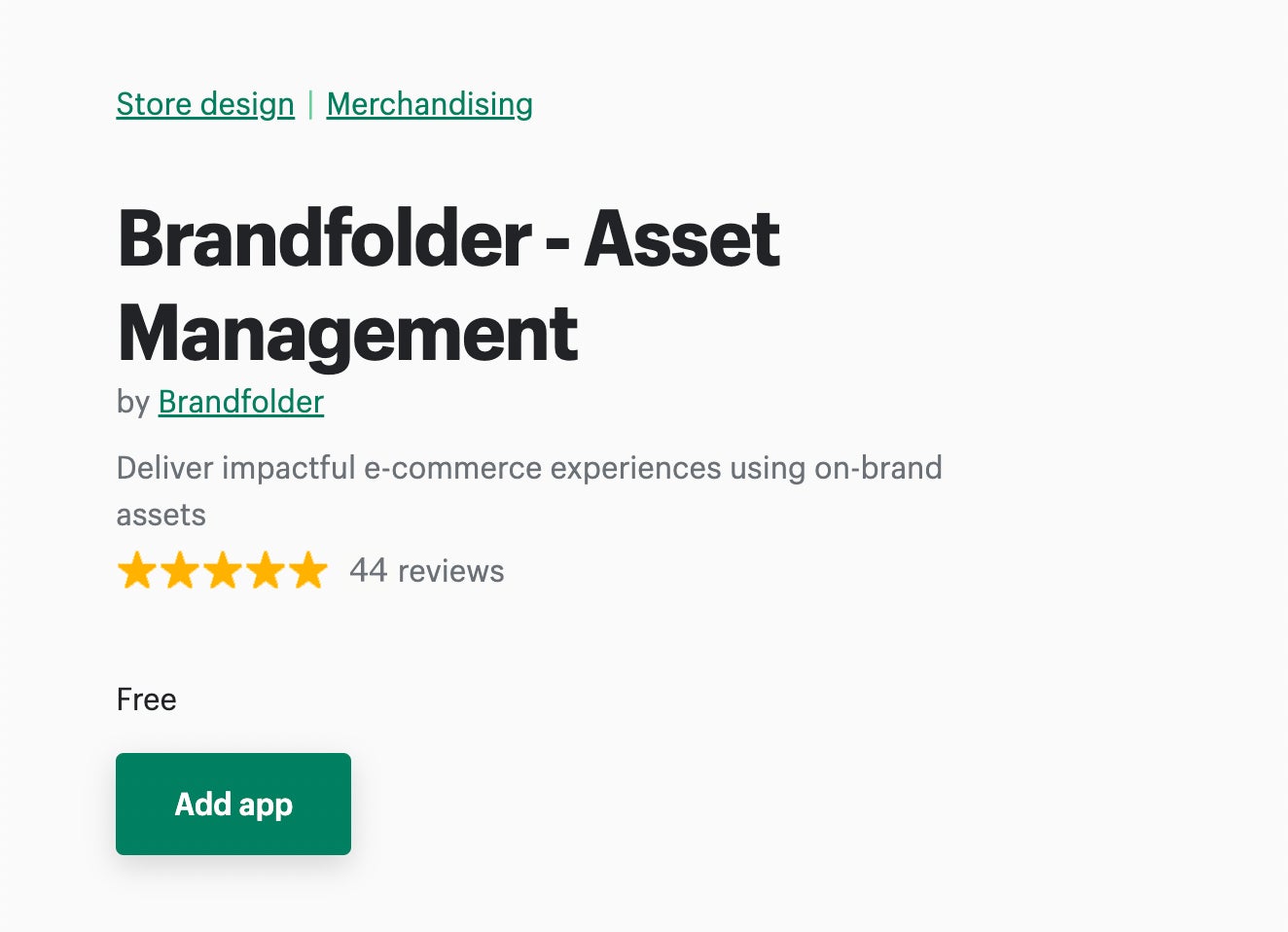 Brandfolder Shopify app