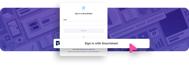 Sign in with Smartsheet
