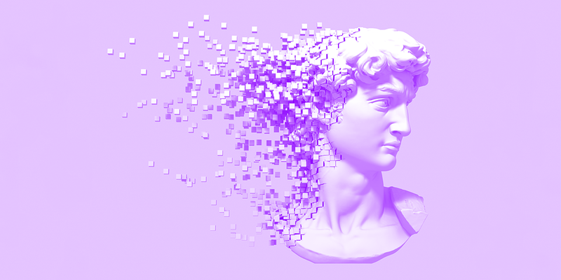 Image of statue being digitized