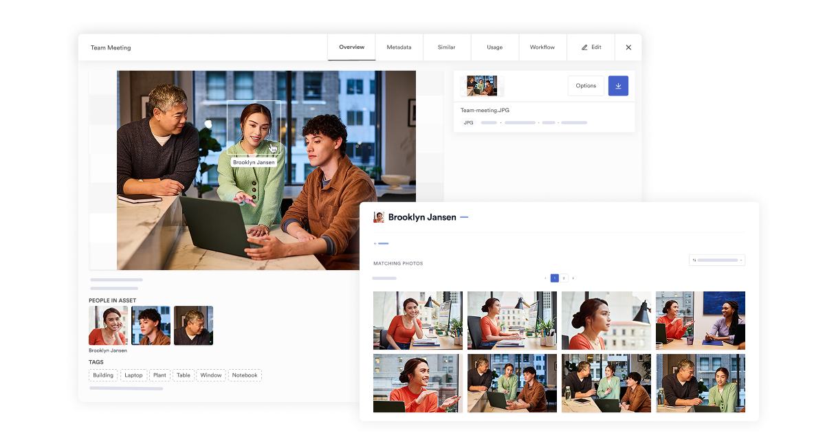people tagging feature example