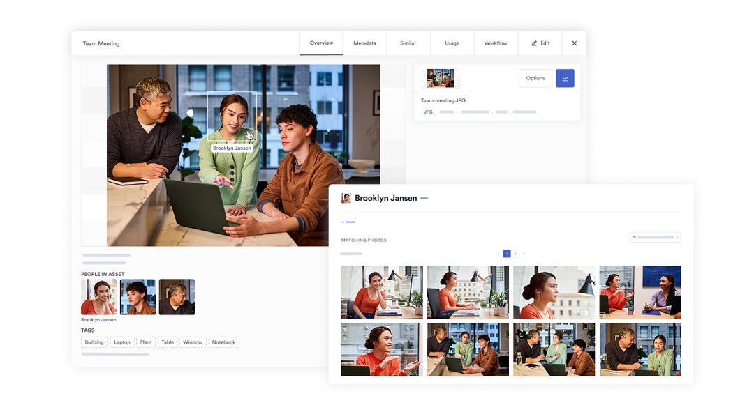 people tagging feature example