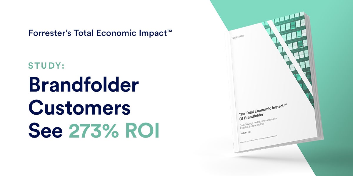 An image of a book of the Total Economic Impact of Brandfolder Study