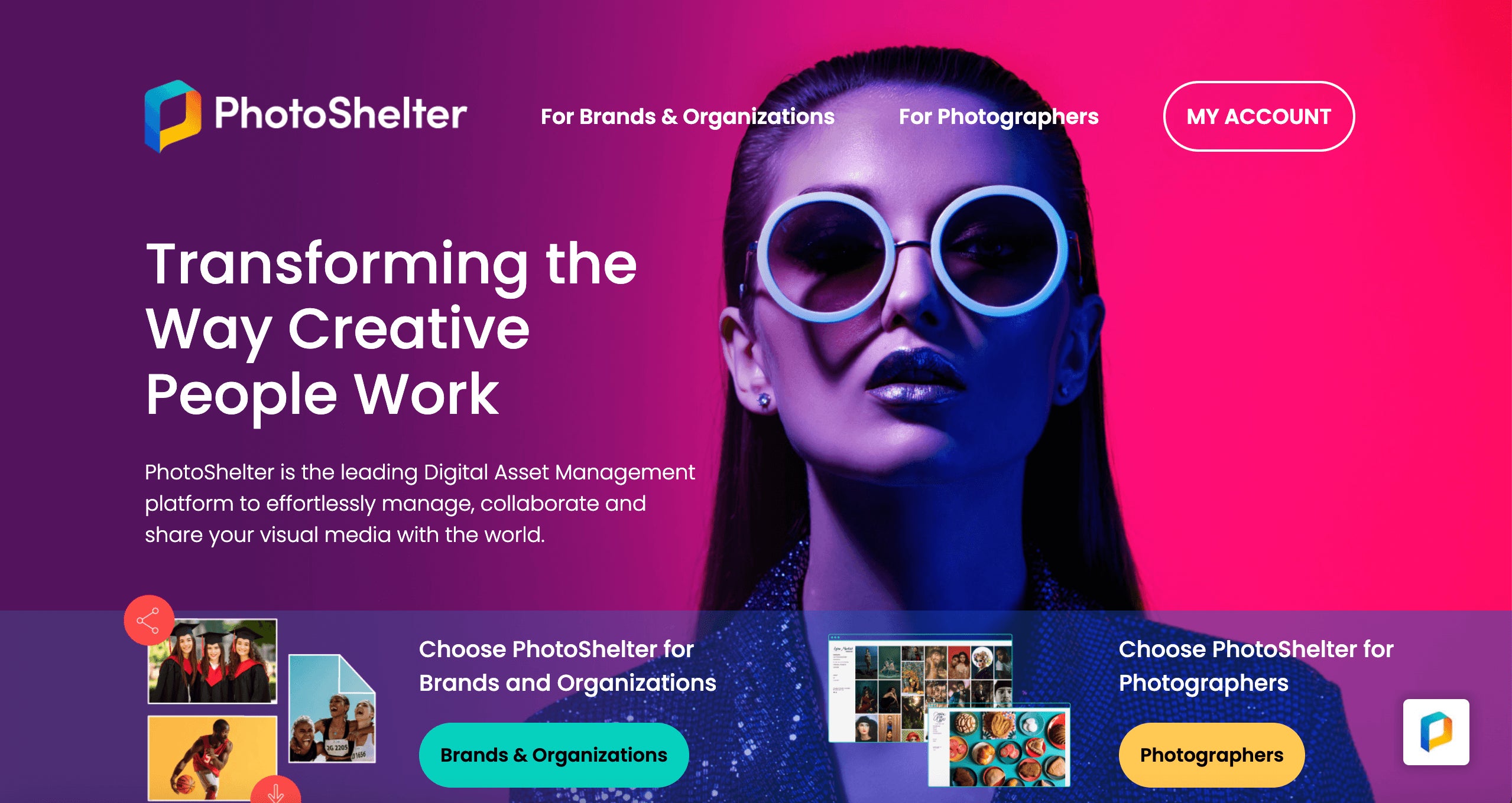 PhotoShelter homepage