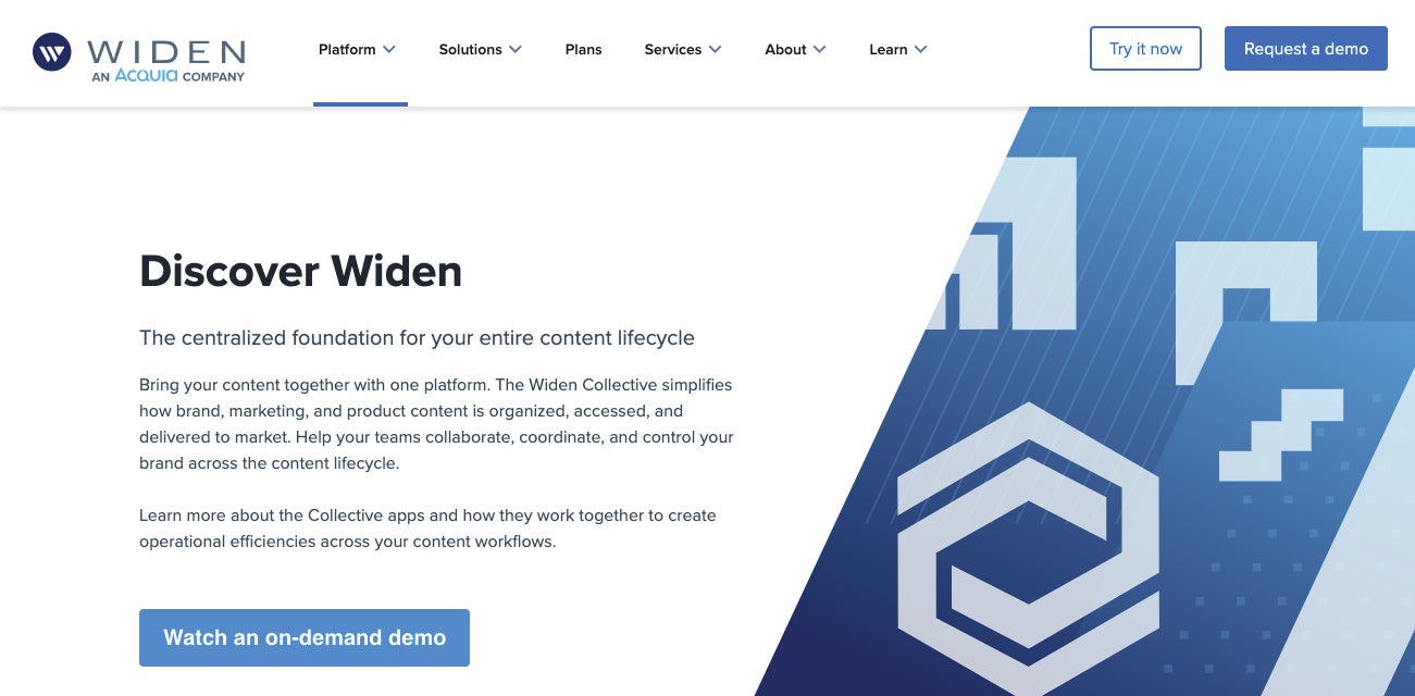 Widen Collective homepage