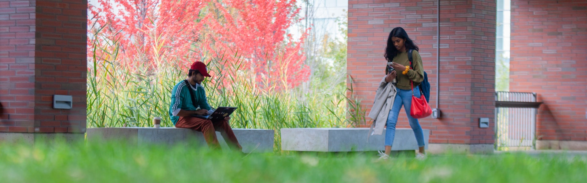 Students in Polonsky commons