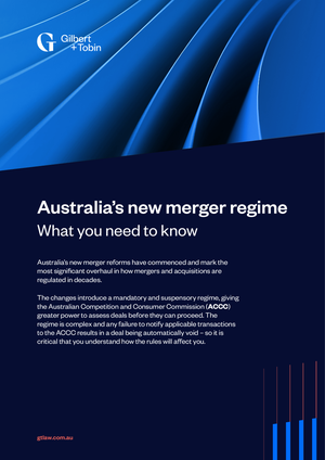 Merger reforms in Australia