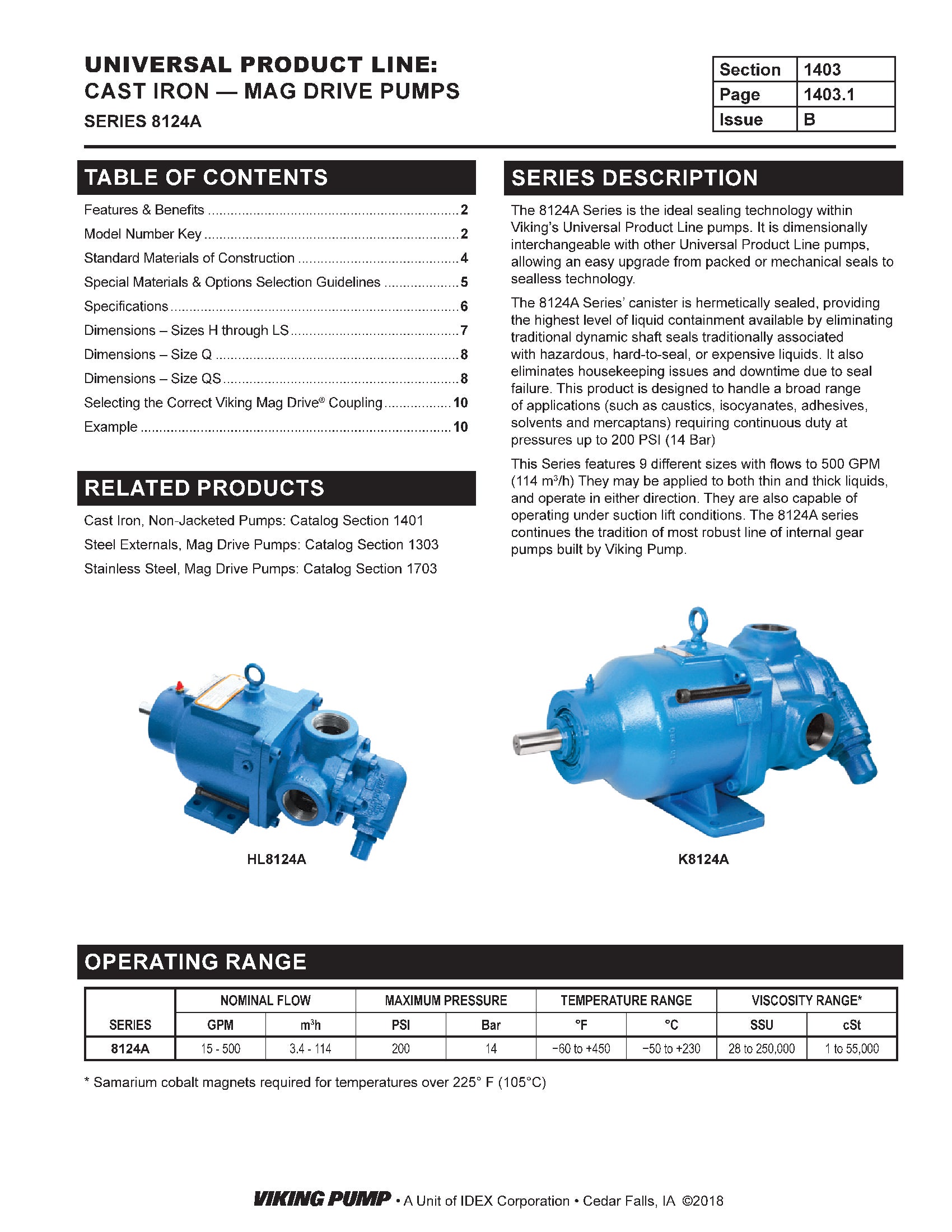 Catalog Section | 1403