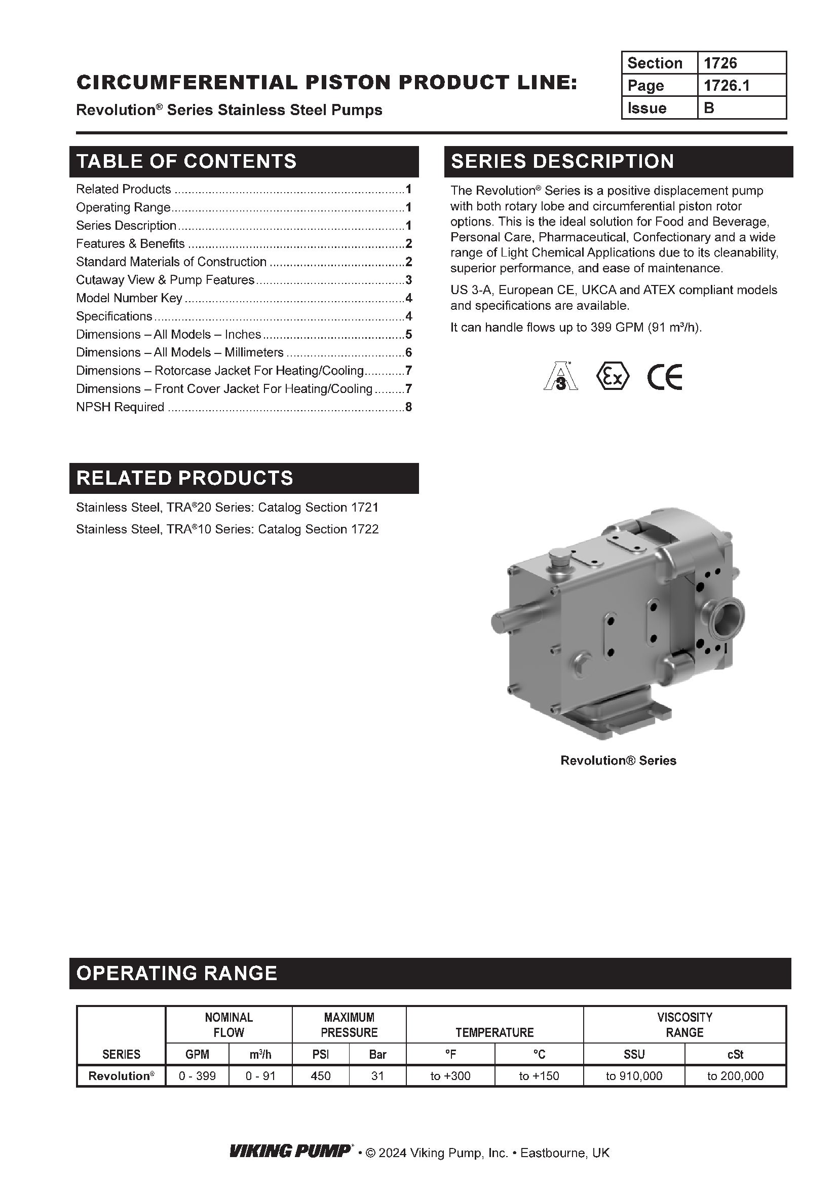 Catalog Section | 1726 | Revolution