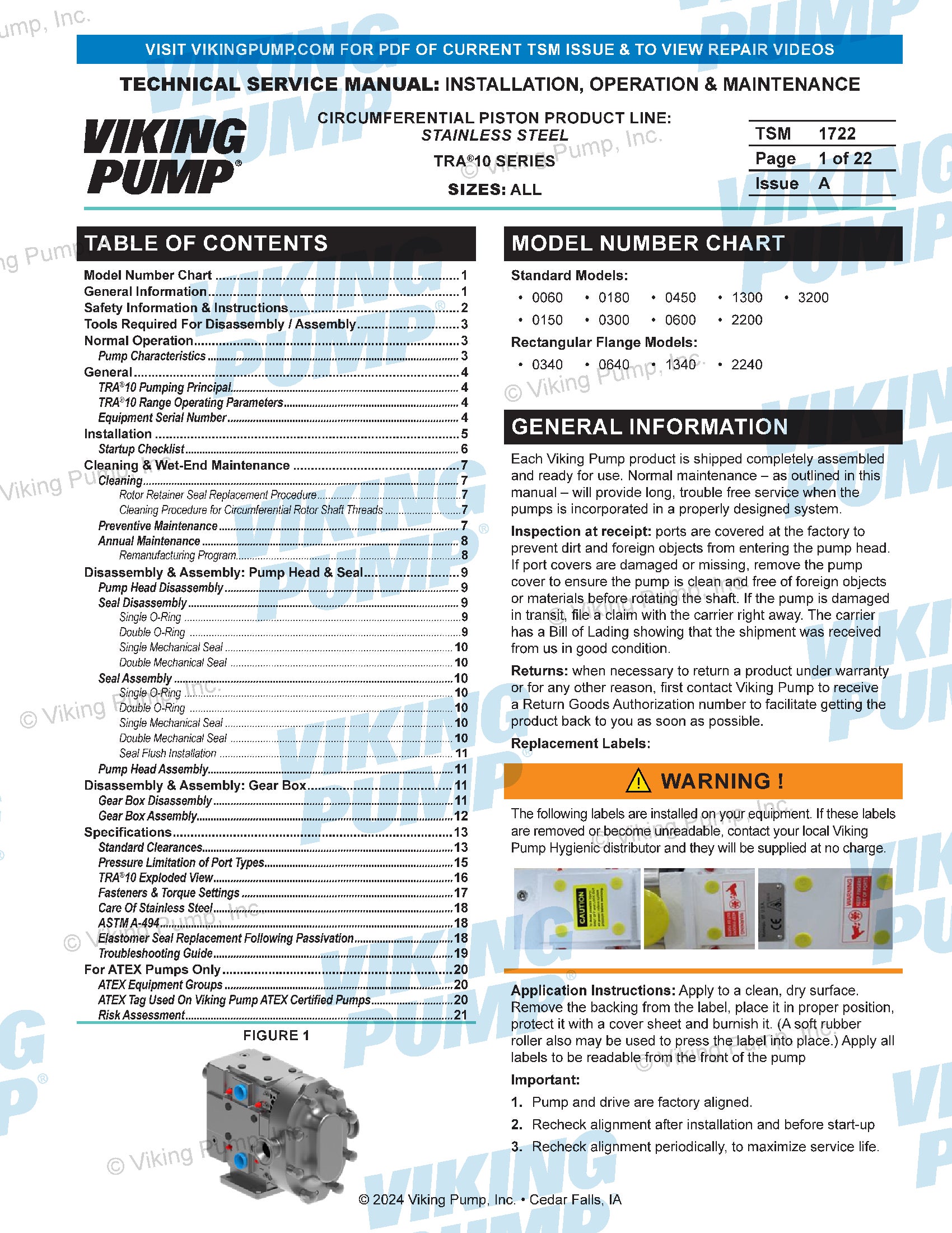 Service Manual | 1722 TRA10