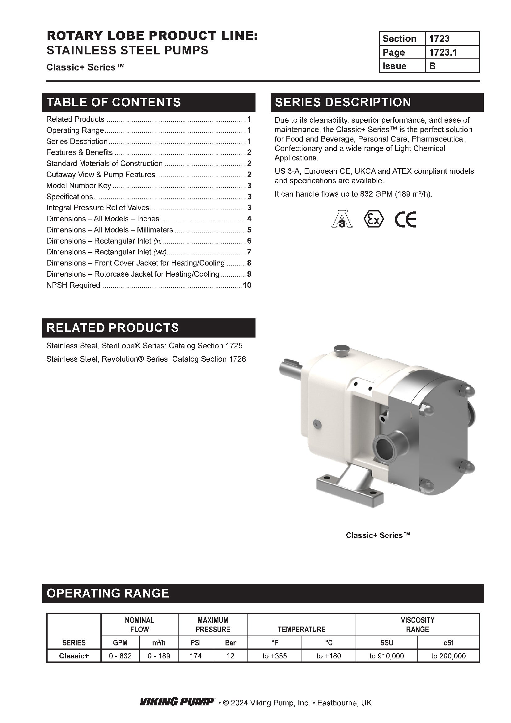 Catalog Section | 1723 | ClassicPlus
