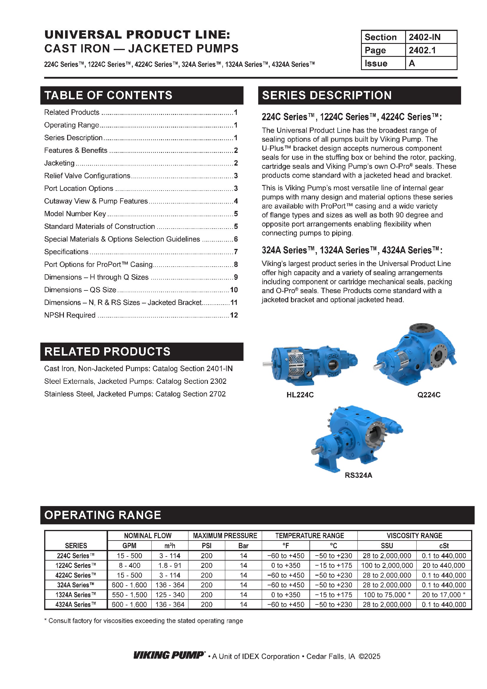 Catalog Section | 2402-IN Jacketed
