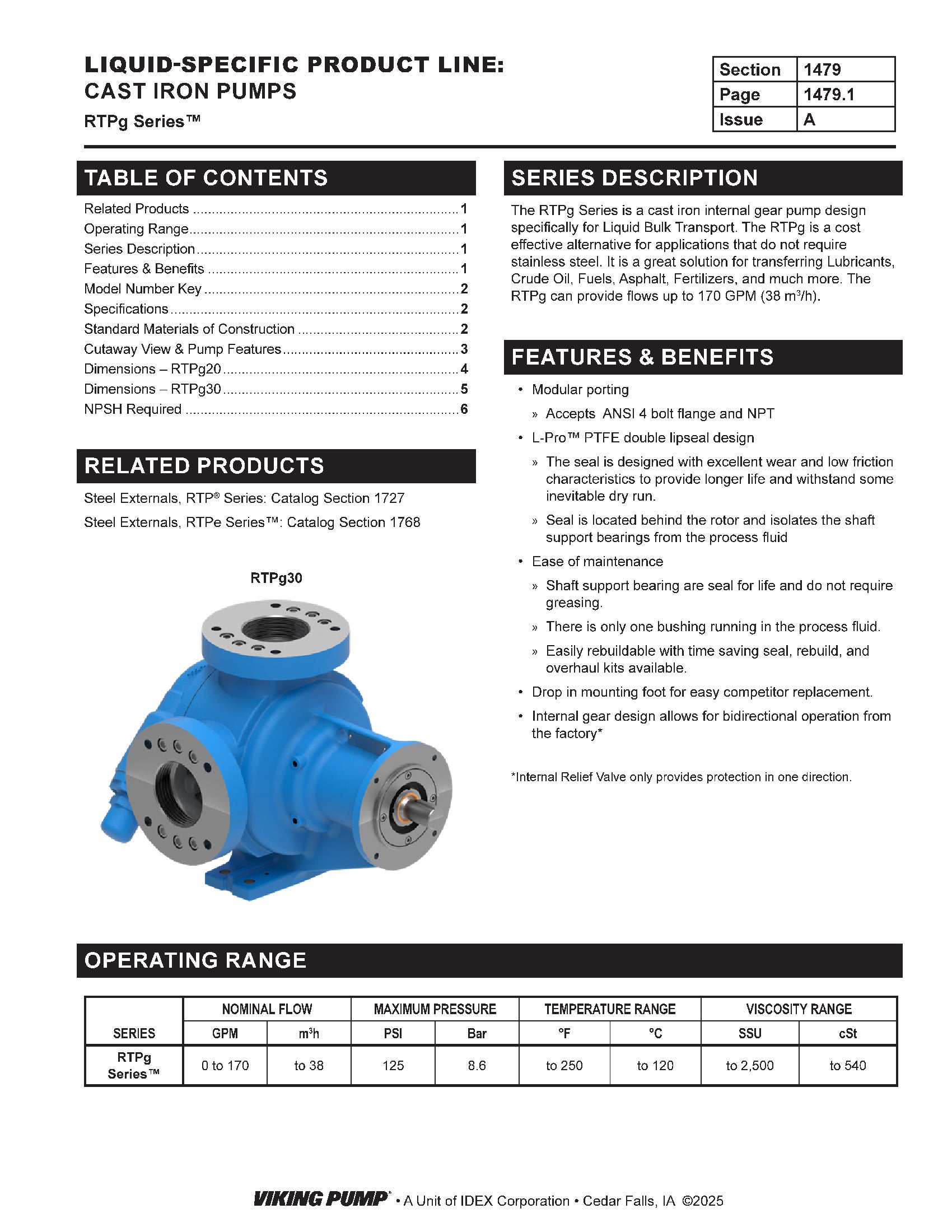 Catalog Section | 1479 RTPg