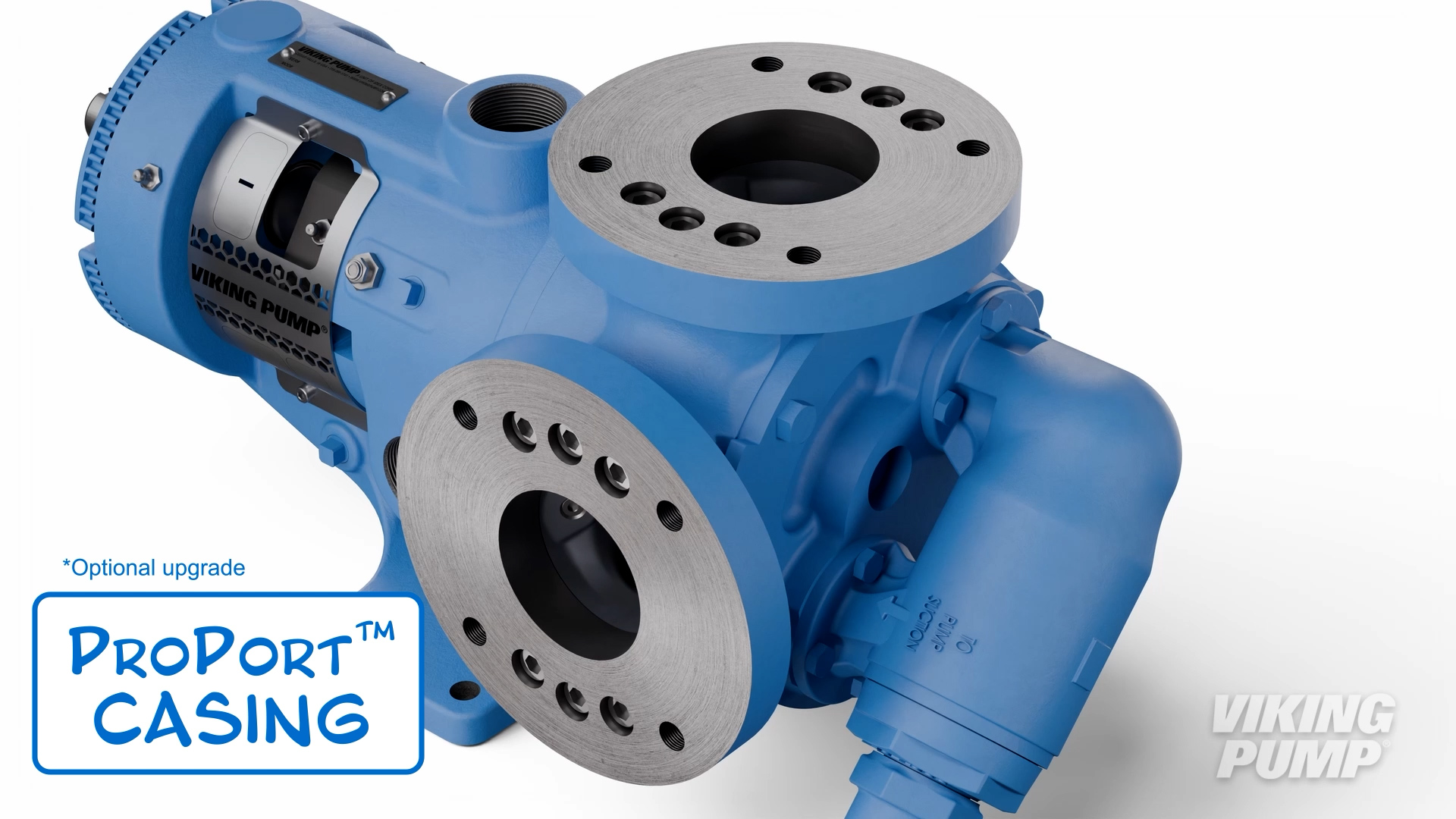 ProPort casing with flanges attached