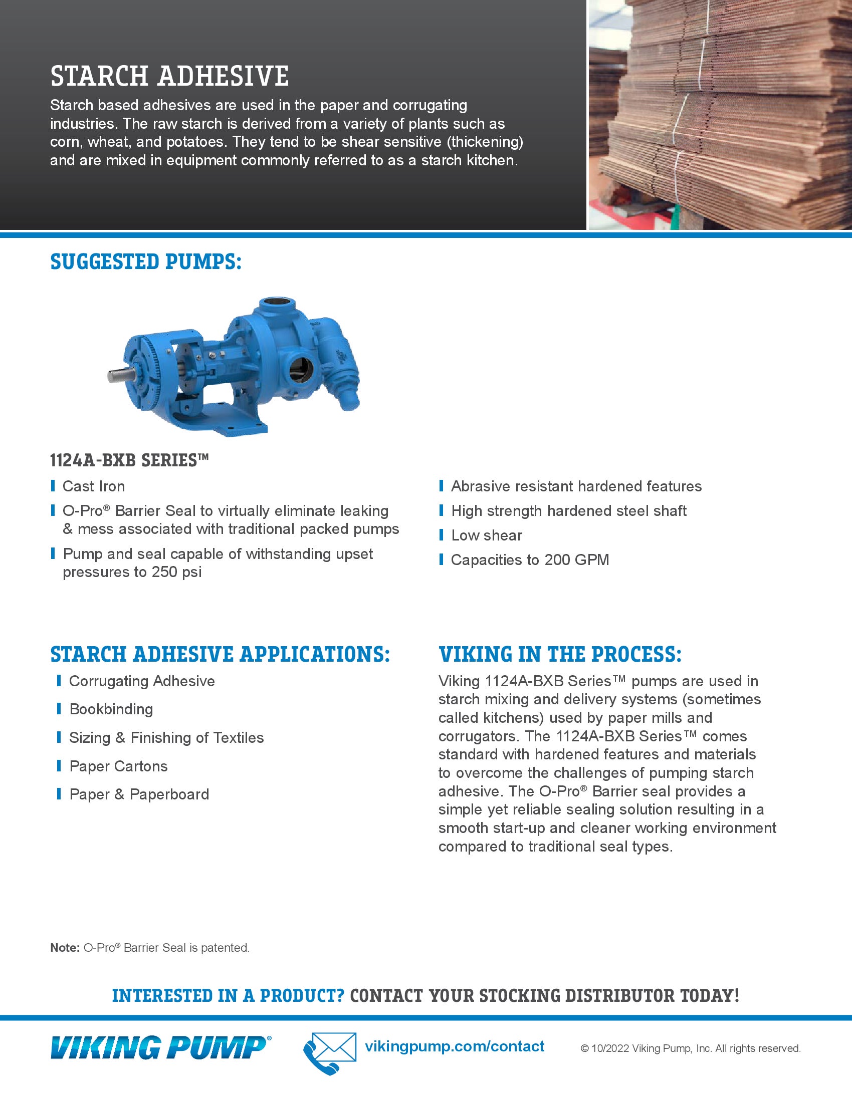 Liquid Flyer | Starch Adhesive