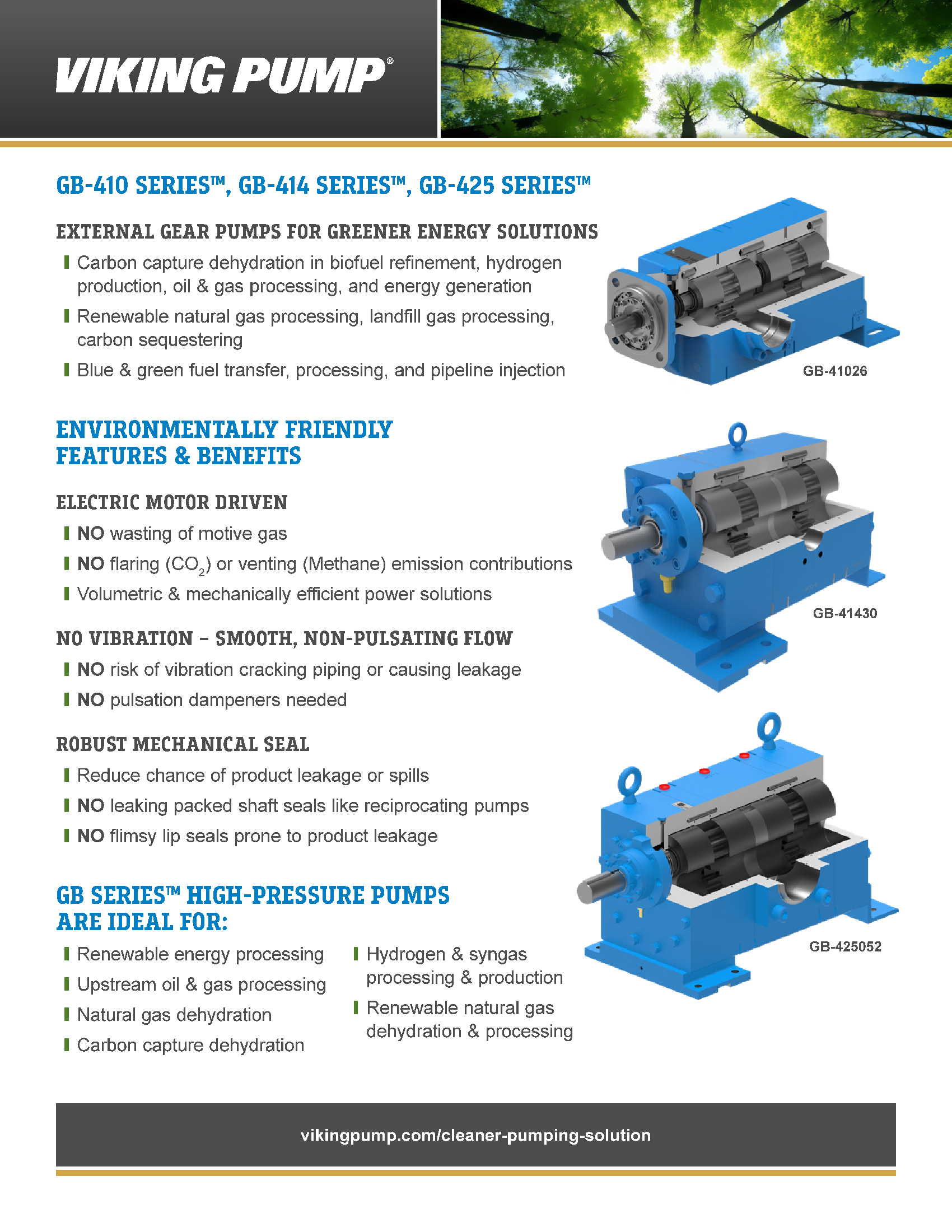 Flyer | Cleaner Pumping Solutions