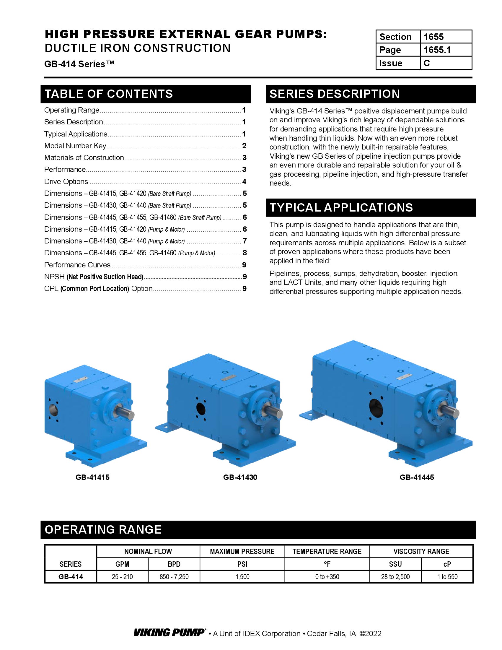 Catalog Section | 1655