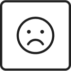 Sad face icon