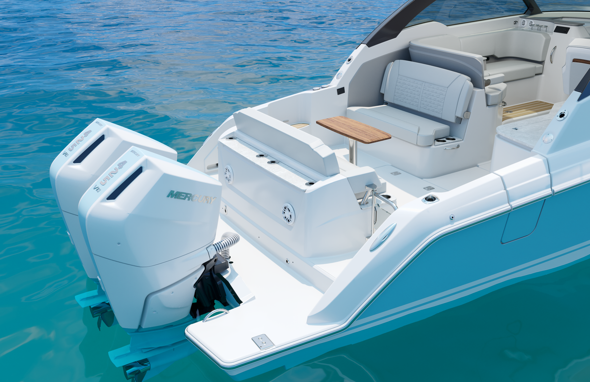 35 foot bowrider, Tiara Yachts 35 LX Aft Cockpit; luxury crossover