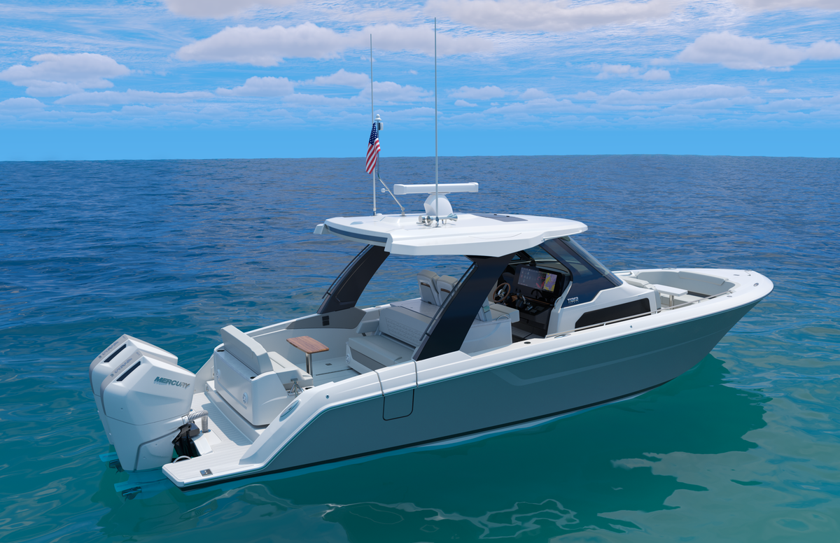 Tiara Yachts 35 LS Aerial View