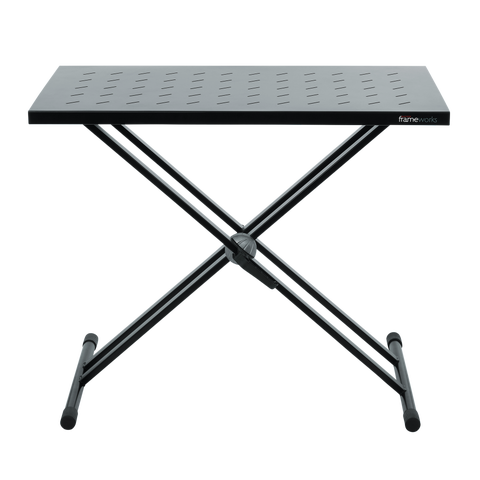 Utility table top with double-X stand