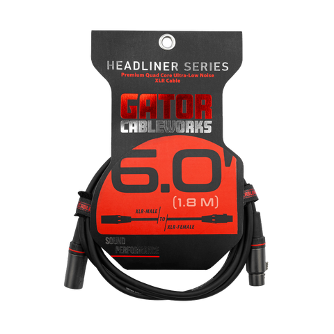 6 Foot XLR Microphone Cable - Headliner