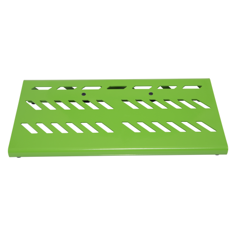 Green Aluminum Pedal Board; Large w/ Carry Bag