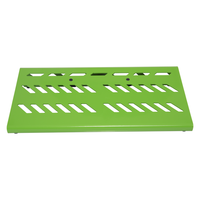 Green Aluminum Pedal Board; Large w/ Carry Bag