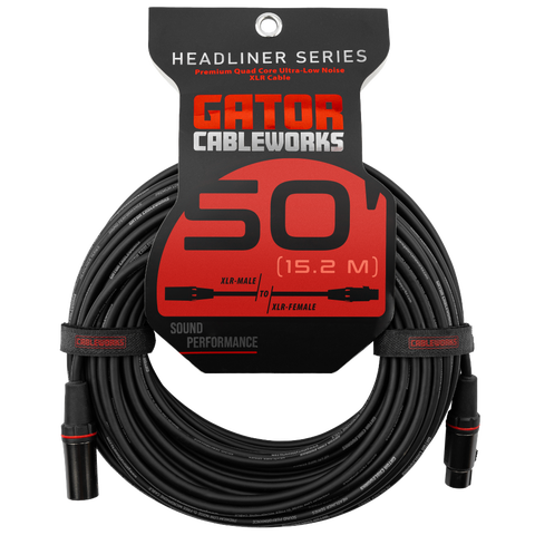 50 Foot XLR Microphone Cable - Headliner