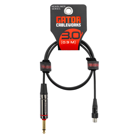 Headliner Straight Wireless Instrument Cable - 3 foot