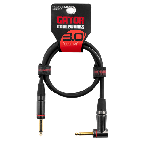 3 Foot Strt to RA Instrument Cable - Headliner