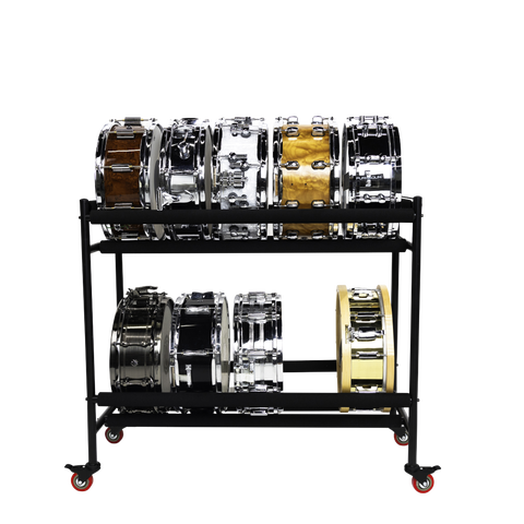 Two-Tier Snare Rack with Locking Casters