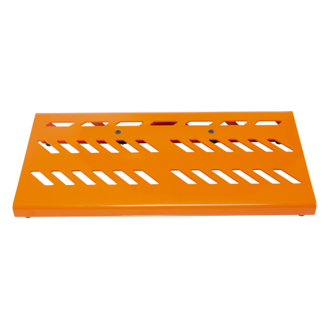 Orange Aluminum Pedal Board; Large w/ Carry Bag