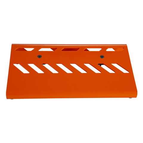 Orange Aluminum Pedal Board; Small w/ Carry Bag
