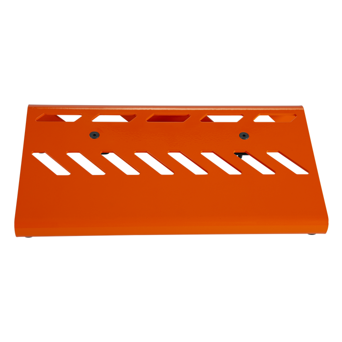 Orange Aluminum Pedal Board; Small w/ Carry Bag